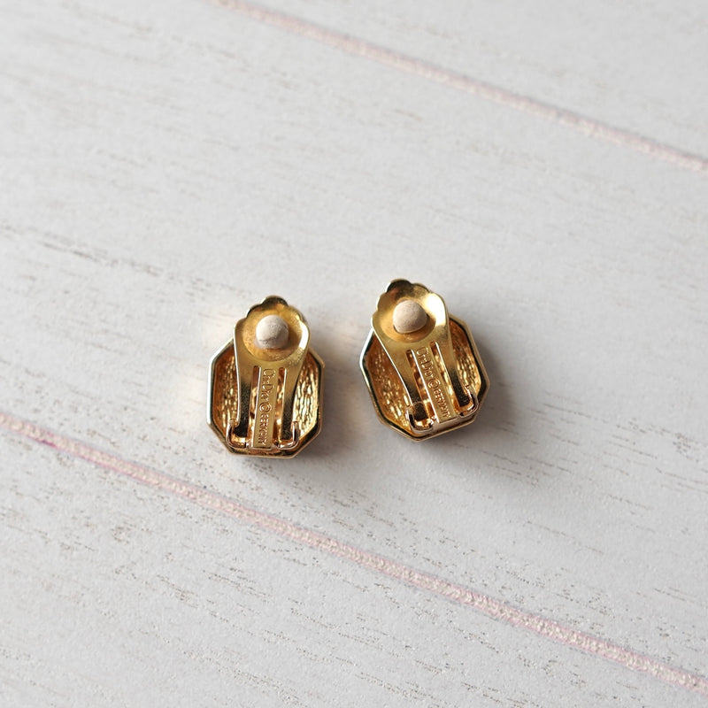 Rhinestone Gold Earring