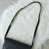 Christian Dior CD logo gold hardware leather shoulder bag navy