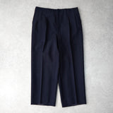 イヴ サンローラン ヴィンテージ ストライプ柄 シングル テーラードジャケット ツータック スラックス セットアップ ネイビー メンズ