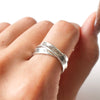 Tiffany 1837 Narrow 2-Row Interlocking Circle Ring, Silver 925, Size 10.5