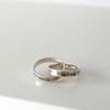 Tiffany 1837 Narrow 2-Row Interlocking Circle Ring, Silver 925, Size 10.5