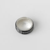 ティファニー 1837 ナロー チタン ブラック シルバー925 指輪 リング 17号 - NEWSED