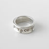Tiffany 1837 Narrow Silver 925 Ring, Size 7