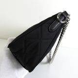 プラダ キルティング トライアングルロゴ テスート ナイロン 2way ショルダーバッグ チェーン ハンドバッグ ブラック