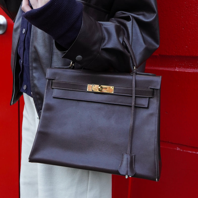 エルメス ケリー28 1964年製 ゴールド金具 ハンドバッグ T刻 ブランド