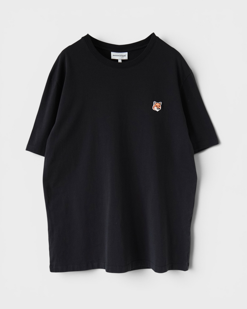 メゾン キツネ フォックスヘッド Tシャツ ブラック L メンズ レディース タグ付き未使用品