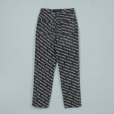 アレキサンダー ワン ロゴ 総柄 デニム ブラック レディース