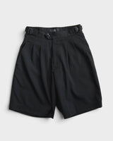 ワイズ ヨウジヤマモト ラナウール ショートパンツ スラックス ブラック サイズ1 レディース