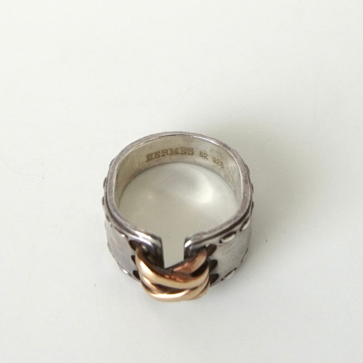 エルメス ヴィンテージ メキシコ コルセット ダブル 18K × SV925 指輪