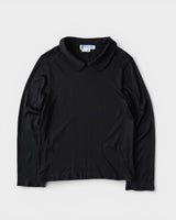 コム デ ギャルソン コムコム 丸襟 長袖トップス Sサイズ ブラック レディース