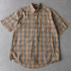 1970〜1980s Logo Embroidery Check Shirt