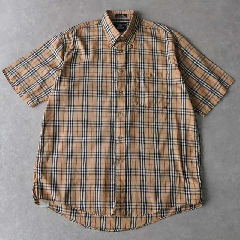 1970〜1980s Logo Embroidery Check Shirt - NEWSED
