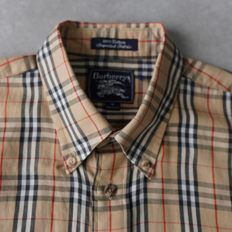 1970〜1980s Logo Embroidery Check Shirt - NEWSED