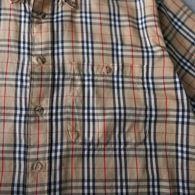 1970〜1980s Logo Embroidery Check Shirt - NEWSED