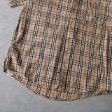 1970〜1980s Logo Embroidery Check Shirt - NEWSED
