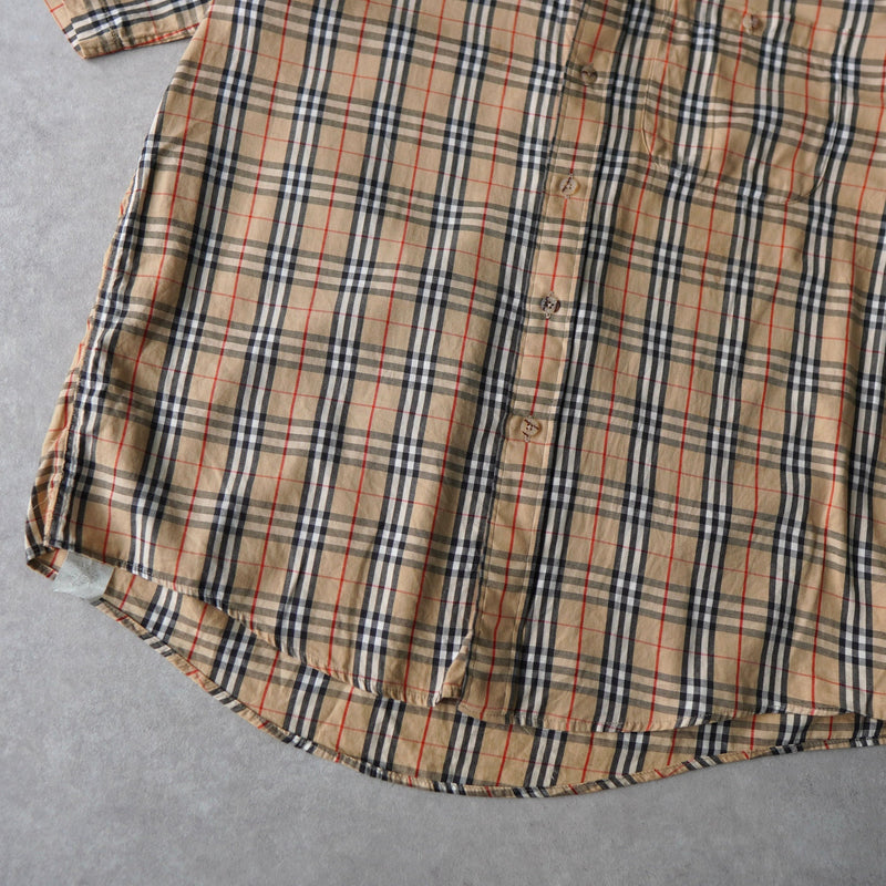 1970〜1980s Logo Embroidery Check Shirt - NEWSED