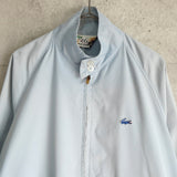 アイゾッド ラコステ 1970's ヴィンテージ 糸巻きタグ ブルゾン ドリズラージャケット ロゴパッチ パステルブルー - NEWSED