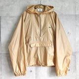 アイゾッド ラコステ ヴィンテージ 1970's 糸巻きタグ アノラックパーカー ナイロンジャケット ロゴパッチ ベージュ - NEWSED