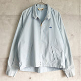 アイゾッド ラコステ 1970's ヴィンテージ 糸巻きタグ ブルゾン ドリズラージャケット ロゴパッチ パステルブルー - NEWSED