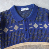 1970's Short Sleeve Polo Sweater - NEWSED