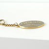 Gucci Plus 1970s-1980s Vintage Guarantee Medal Charm Strap in Silver/Gold Combination