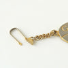 Gucci Plus 1970s-1980s Vintage Guarantee Medal Charm Strap in Silver/Gold Combination