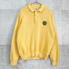 衬裙 Lacoste 1980 年代复古徽章徽标 Polo 针织黄色