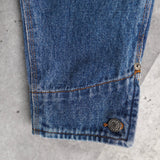 1980's - 1990's Corduroy Collar Box Denim Jacket - NEWSED