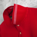 1980's - 1990's Logo Embroidery Long Sleeve Polo Shirt - NEWSED