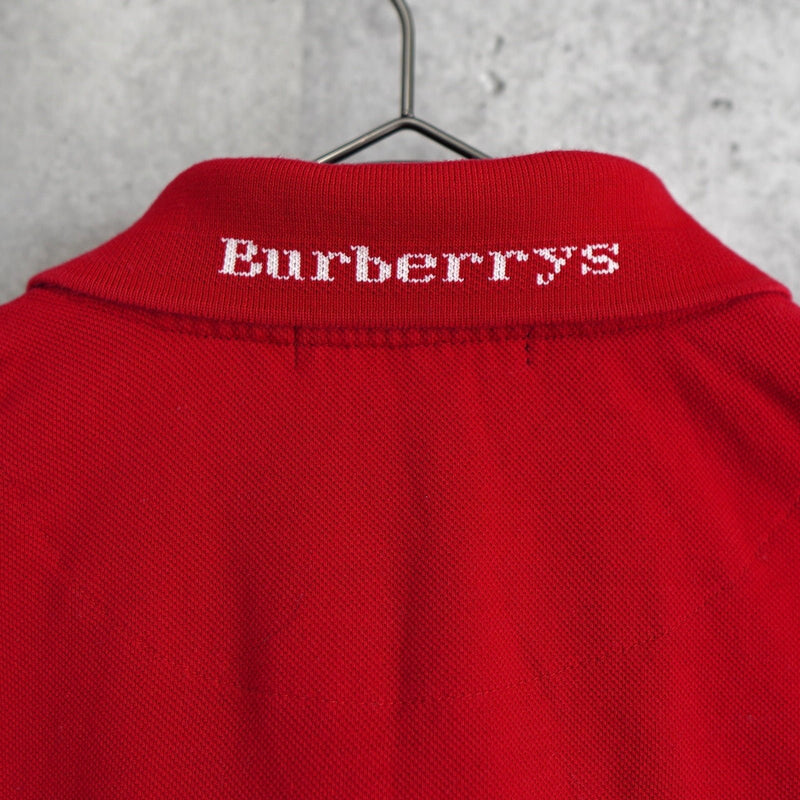 1980's - 1990's Logo Embroidery Long Sleeve Polo Shirt - NEWSED