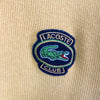 衬裙 Lacoste 1980 年代复古徽章徽标 Polo 针织黄色