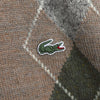 1980's Argyle Pattern Logo Patch Cardigan