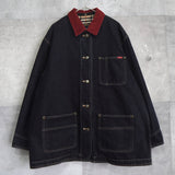 1980's Corduroy Collar Denim Jacket - NEWSED