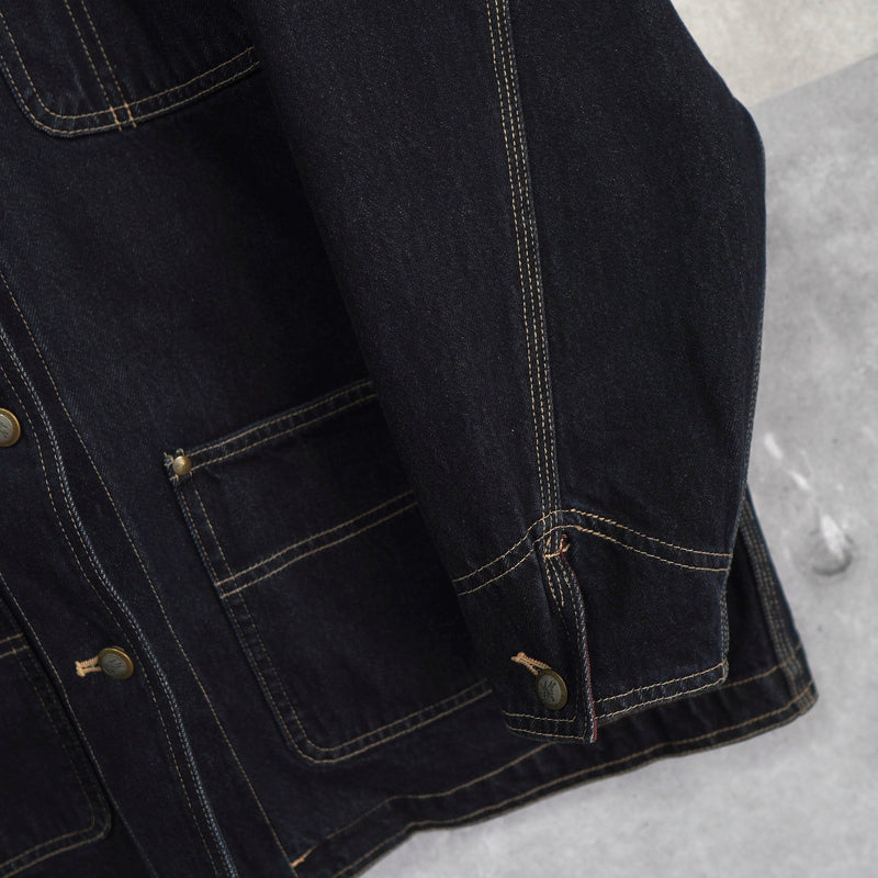 1980's Corduroy Collar Denim Jacket - NEWSED
