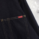 1980's Corduroy Collar Denim Jacket - NEWSED