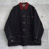 1980's Corduroy Collar Denim Jacket - NEWSED