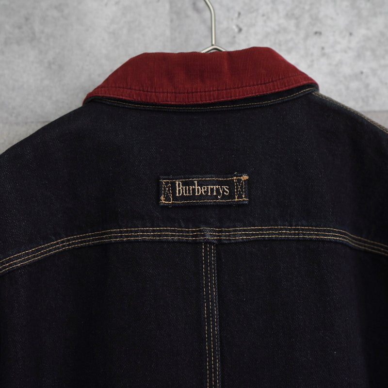 1980's Corduroy Collar Denim Jacket - NEWSED