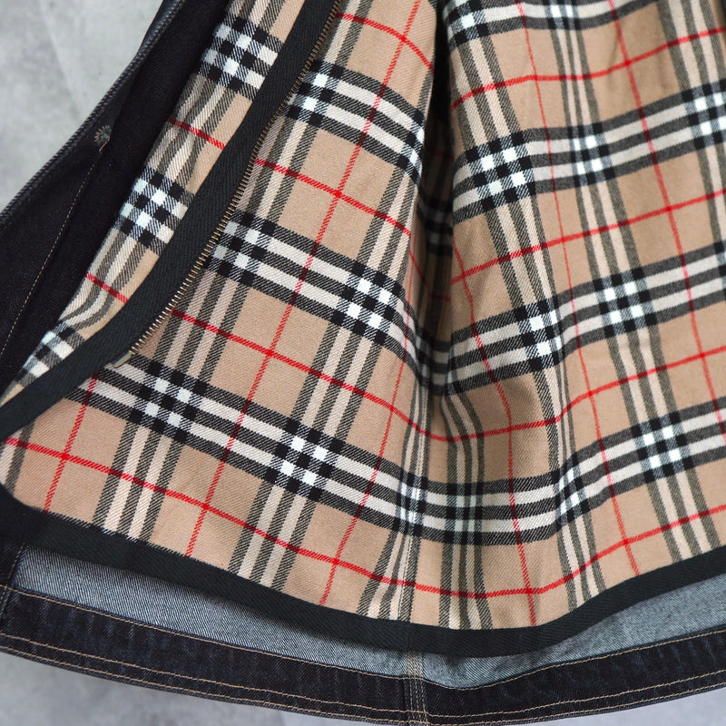 1980's Corduroy Collar Denim Jacket - NEWSED