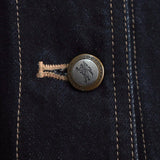 1980's Corduroy Collar Denim Jacket - NEWSED