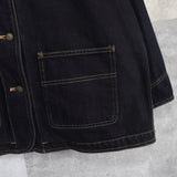 1980's Corduroy Collar Denim Jacket - NEWSED