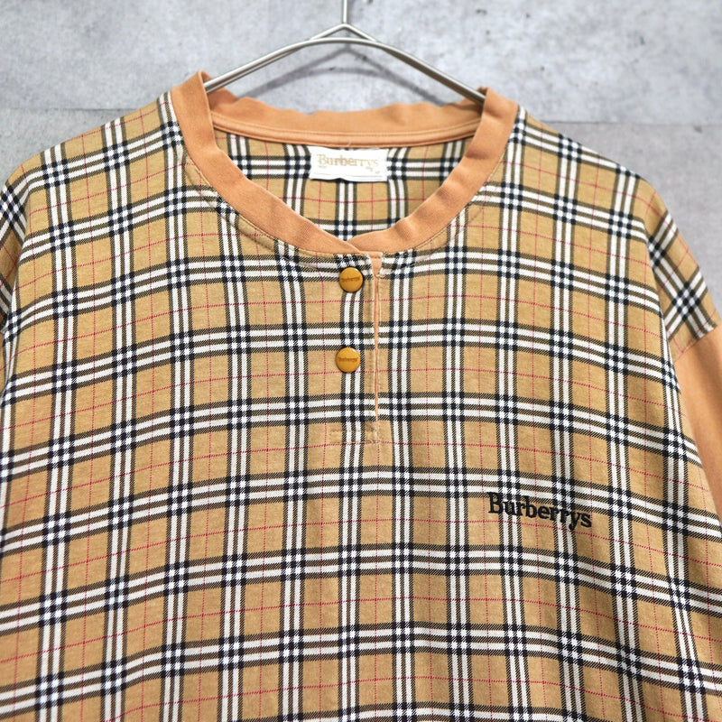 1980's Henry Neck Long Sleeve Top - NEWSED
