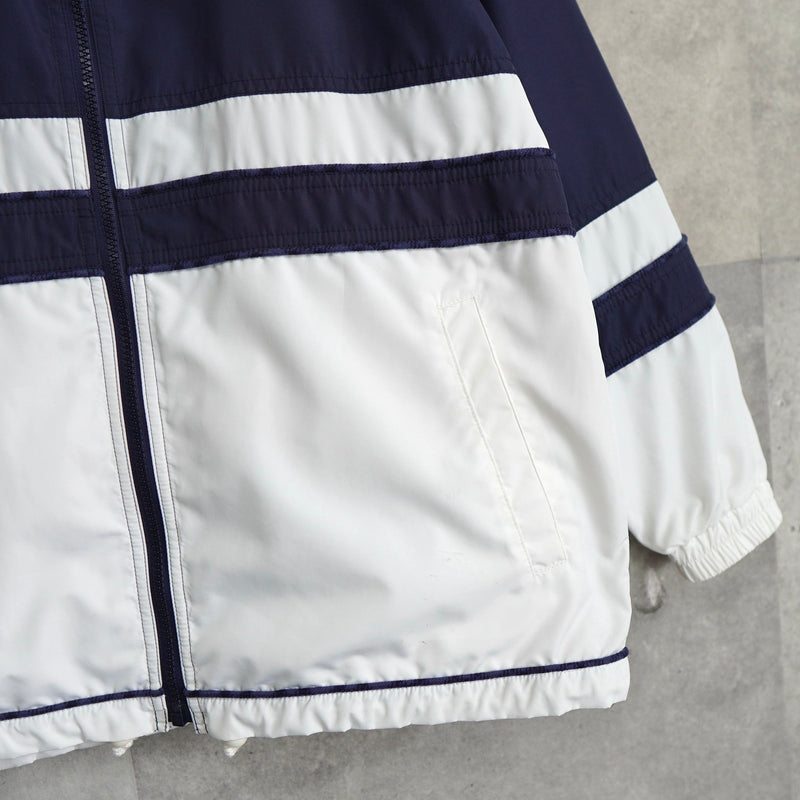 1980's Logo Embroidery Nylon Jacket - NEWSED