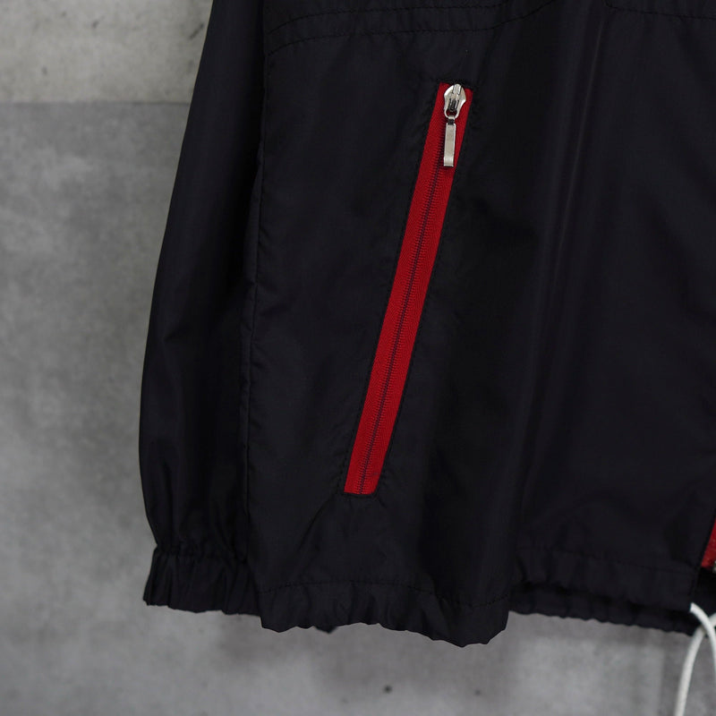 1980's Logo Embroidery Nylon Track Jacket - NEWSED