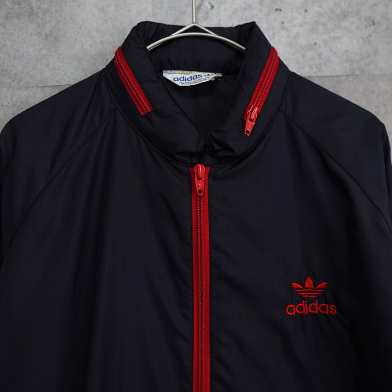 1980's Logo Embroidery Nylon Track Jacket - NEWSED