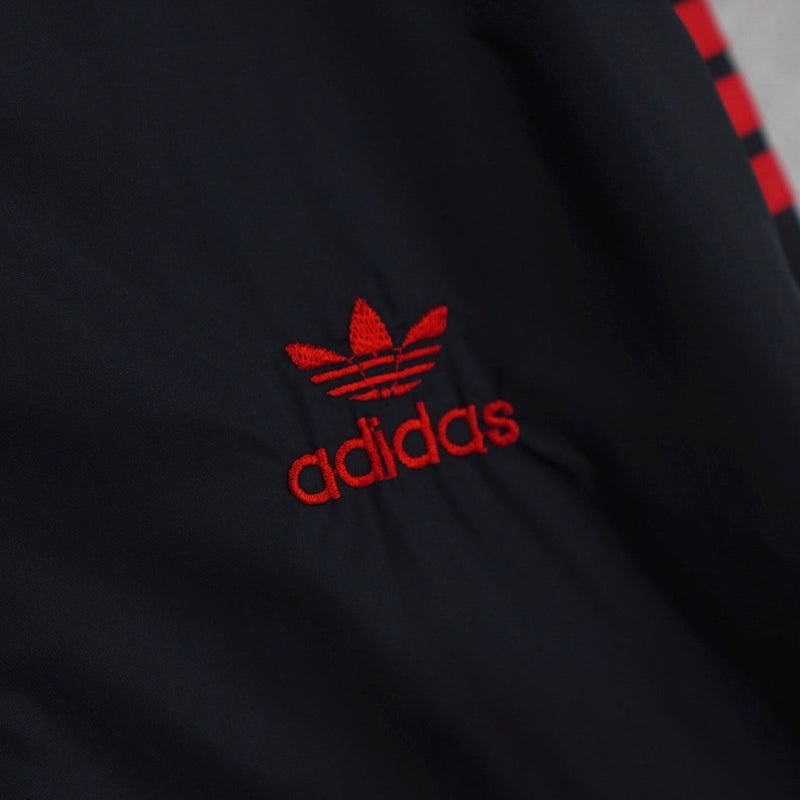 1980's Logo Embroidery Nylon Track Jacket - NEWSED