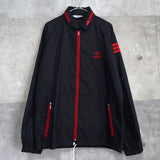 1980's Logo Embroidery Nylon Track Jacket - NEWSED