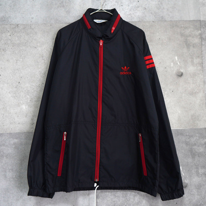 1980's Logo Embroidery Nylon Track Jacket - NEWSED
