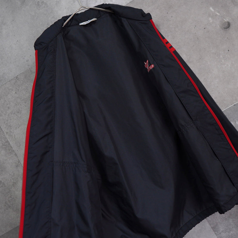 1980's Logo Embroidery Nylon Track Jacket - NEWSED