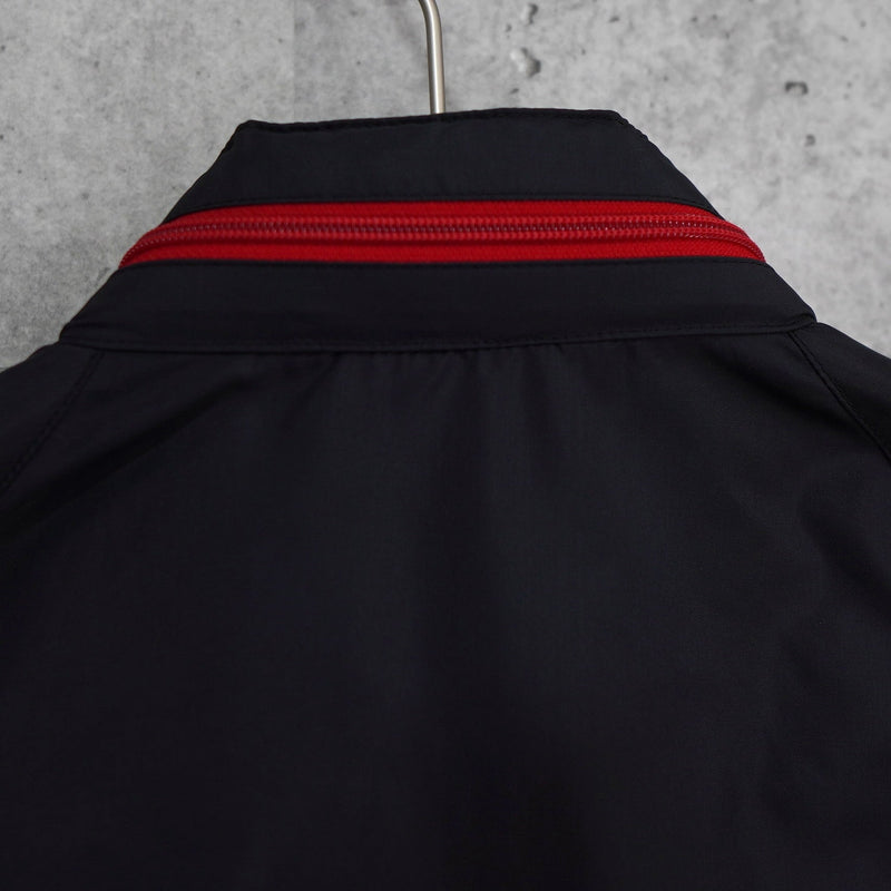 1980's Logo Embroidery Nylon Track Jacket - NEWSED