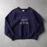 1980's Logo Embroidery Sweatshirt - NEWSED